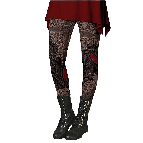 Lang Leggins Für Damen Gefüttert Größe 5xl Warme Dicke Sweatpants Sport Leggins Freizeithose Stretch Hohe Taille Lang Sporthose Sportleggins Bunte Print Winter Gefüttert Leggings Bunte Printhose von CCOOfhhc