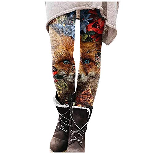Lang Leggins Für Damen Gefüttert Größe 5xl Warme Dicke Sweatpants Sport Leggins Freizeithose Stretch Hohe Taille Lang Sporthose Sportleggins Bunte Print Winter Gefüttert Leggings Bunte Printhose von CCOOfhhc