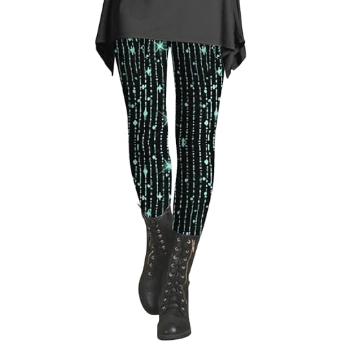 Pailletten Leggings Damen Glitzer Herbst Winter Silber Damen Glänzende Hose 80er mit Hoher Taille Shiny Leggings Party Tanz Disco Kostüm Karneval Space Kostüm Metallischer Hosen Silber Goldene Leggins von CCOOfhhc