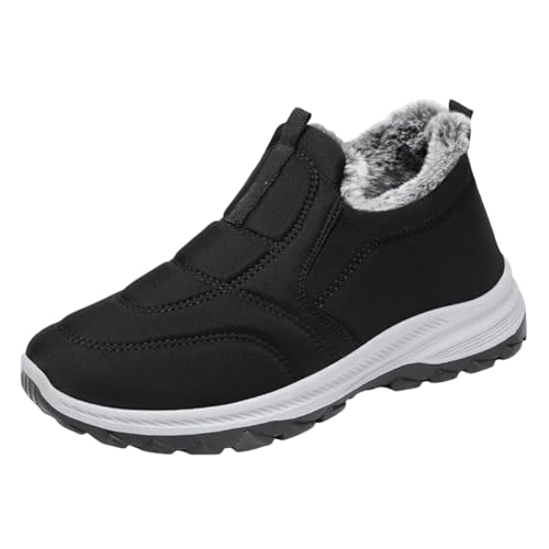 Schneestiefel Für Frauen wasserdichte Gefüttertes Schneestiefel Rutschfester Wärme Worker Boots Wasserdichtem Stiefeletten Damen Winterboots Winter Plüsch Schlupfstiefel Trekking von CCOOfhhc