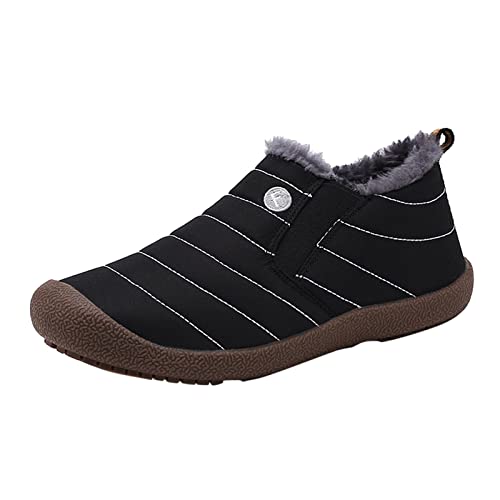 Stiefeletten Herren Winter Warme Rutschfeste Wasserdicht Casual Schneestiefel Wanderschuhe Gefütterte Orthoschuhe Wandern Winter Snow Wanderschuhe Stiefel Barfußschuhe Schneestiefe Schuhe Leichte von CCOOfhhc