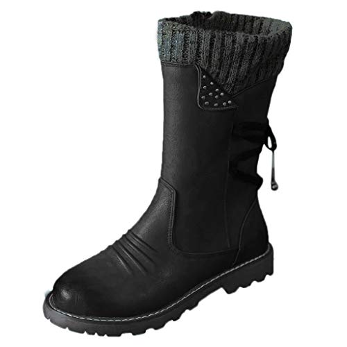 Trekkingschuhe Damen Wasserdicht Slip On Winterstiefel Schneestiefel Gefütterte Leichte Damenschuhe Arbeitsschuhe Winter Herbst Elegant Winterschuhe Festlich Warme Stiefel Boots Arbeitsstiefel von CCOOfhhc