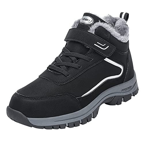 Warme Gefüttert Winterschuhe Herren Damen Warm Gefütterte Winterschuhe wasserdichte Traillaufschuhe Winterstiefel Für Frauen Winter Minimalistische Outdoor Winterboots Schneestiefe von CCOOfhhc