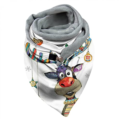 Weihnachtsschalen Damen Dreieckschal Winter Herbst Wickelschal Mit Knopf Elf Drucken Schal Halstuch übergroßer Weihnachts Deckenschal Karo Tartan Fransen Poncho Weihnachtsschalen Damen Dreieckschal Winter Herbst Wickelschal Mit Knopf Elf Drucken Schal Halstuch übergroßer Weihnachts Deckenschal Karo Tartan Fransen Poncho von CCOOfhhc