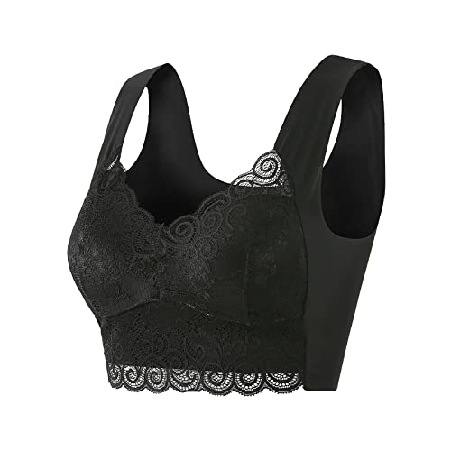 Wmbra Haltungskorrigierender BH mit integrierter Shapewear Komfort Nahtlos Bustier Ohne Bügel Soft Bra Wohlfühl Zero Feel Bralette Weich Push Up Gepolstert Schlaf Ultra Leicht Klassische BHS von CCOOfhhc