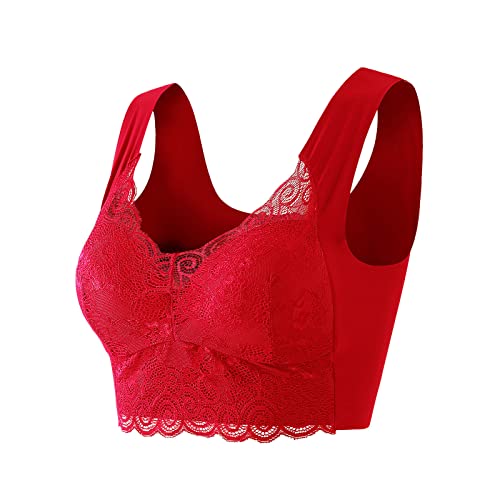 Wmbra Haltungskorrigierender BH mit integrierter Shapewear Komfort Nahtlos Bustier Ohne Bügel Soft Bra Wohlfühl Zero Feel Bralette Weich Push Up Gepolstert Schlaf Ultra Leicht Klassische BHS von CCOOfhhc