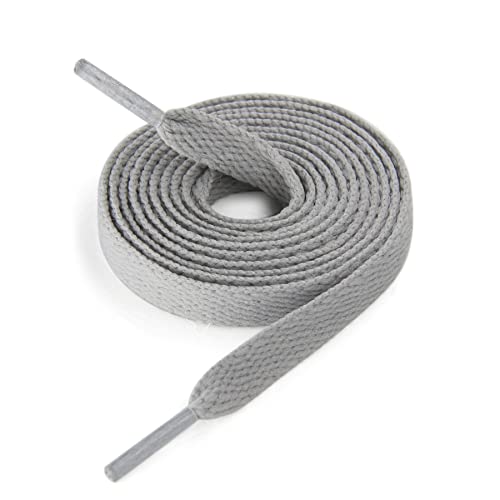 CCSOFTIME Schnürsenkel Grau für Converse Air force 1,8mm Breite Schuhbänder Hellgrau,Grau Schuhband Sneaker,Reißfest Flach Turnschuhe Schnürsenkel für Damen Herren,120cm von CCSOFTIME