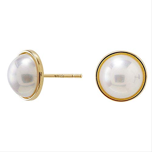 925 Sterling Silber Ohrringe Damen Mädchen Ohrstecker，Retro-Perlenohrringe Des Koreanischen Stils Temperament Eleganter Modeschmuck Einfache Kreative Exquisite Geschenke Feiertagsbankett von CCSYM