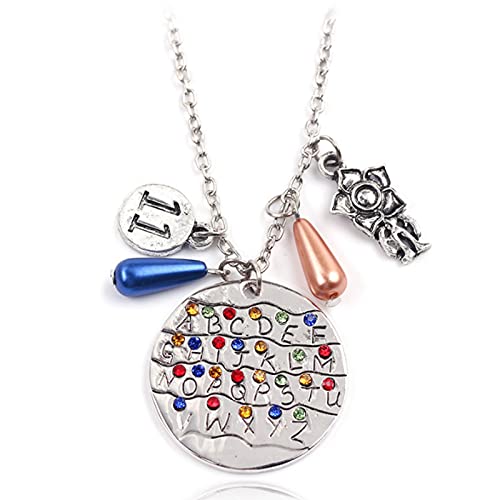 JUAEYIDDS Alphabet Halskette Schlüsselanhänger Fans Frauen Halskette für Frauen Teen Girls Party Favor Supplies von JUAEYIDDS