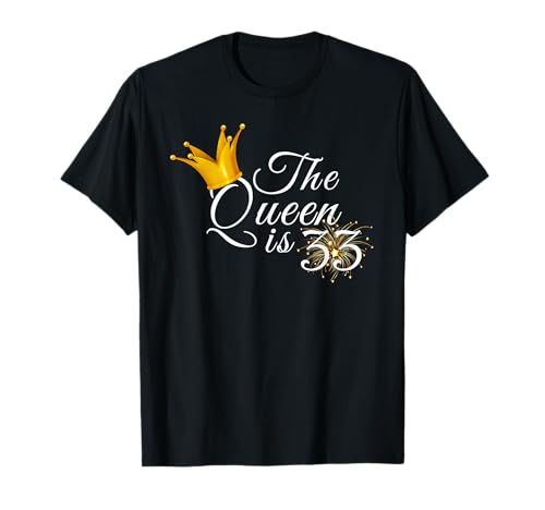 Geschenkidee zum 33. Geburtstag für sie, The Queen is 33 T-Shirt Geschenkidee zum 33. Geburtstag für sie, The Queen is 33 T-Shirt von CCXLII Awesome Collection TT5