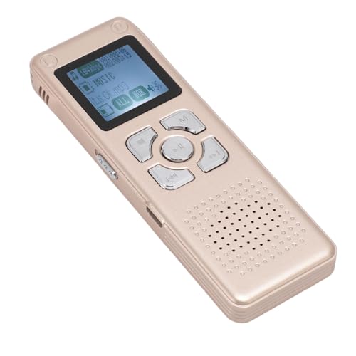Digitaler Diktiergerät, Rauschunterdrückung, Sprachaktivierter Rekorder, MP3-Player, Passwortfunktion, Sprach-zu-Text-Sicherheit, Dual-Mikrofon für Interviews (4G) von CCYLEZ