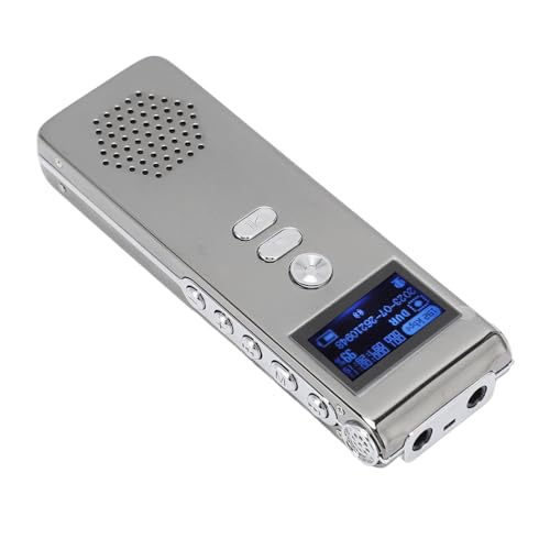 Diktiergerät, Digitalrekorder Duales Mikrofon Rauschunterdrückung Einfache Bedienung MP3 WAV für das Büro (4G) von CCYLEZ