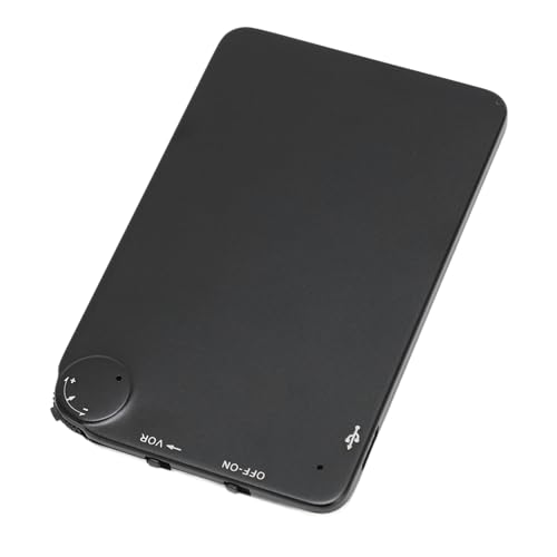 Sprachaktiviertes Aufnahmegerät, Multifunktions-K2-Rauschunterdrückung, MP3-Digital-Voice-Recorder, Wiederaufladbarer 750-mAh-Akku für Interviews (64 GB Speicher) von CCYLEZ