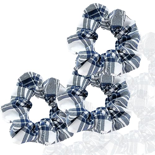 3 Stück Haargummis Satin Scrunchie Seide Scrunchies Set Elastische Haargummis Mädchen Zopfgummis Haarclips Hair Bun Groß Women-Navy blau-1 Count (Pack of 3) von CCYXFB