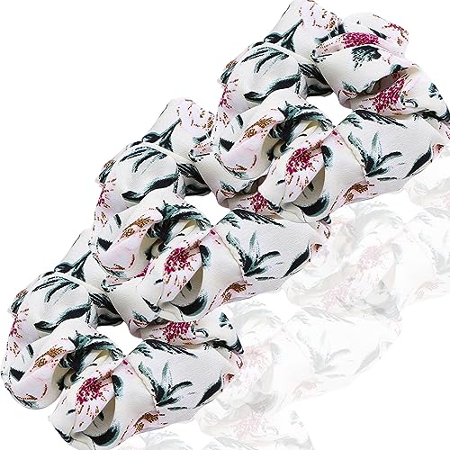 3 Stück Scrunchies Seide dicke Haargummi Seide Hair Bun Elastische Haargummi Weiche Schlaf-Haargummis Satin Scrunchie Zopfgummis Haarbänder Mädchen Satin Haargummi-Beige-1 Count (Pack of 3) von CCYXFB