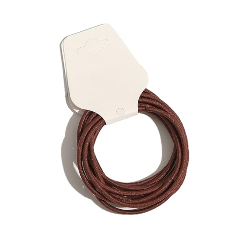 Elastische Haargummis, Haargummi Damen Dünne Haargummis Haarschmuck Mädchen-Rostrot-4.5cm(1.77inch) von CCYXFB