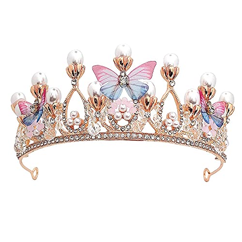 Hochzeit Diadem, Brautkrone, Kristalle Prinzessin Krone, Krone Kristalle Tiara, Krone Stirnband, für Hochzeit, Braut, Brautjungfer, Abschlussball, Königliche Kopfbedeckung für Damen, Haarzubehör von Rkllejs