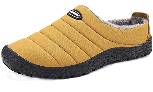 CCZZ Herren Damen Winter Hausschuhe Warme Plüsch Pantoffeln Wasserdicht rutschfeste Outdoor Haus Slippers Hausschuh Pantoletten Freizeitschuhe Große Größe 37-48 von CCZZ