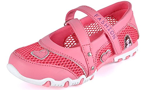 CCZZ Mädchen Mary Jane Halbschuhe Weiche Sohlen Leder Prinzessin Schuhe Kinder Glitzer Partei Kleid Hochzeit Brautjungfern Schuhe Anti-Rutsch Wanderschuhe Sandalen mit Riemchen Klettverschluss von CCZZ