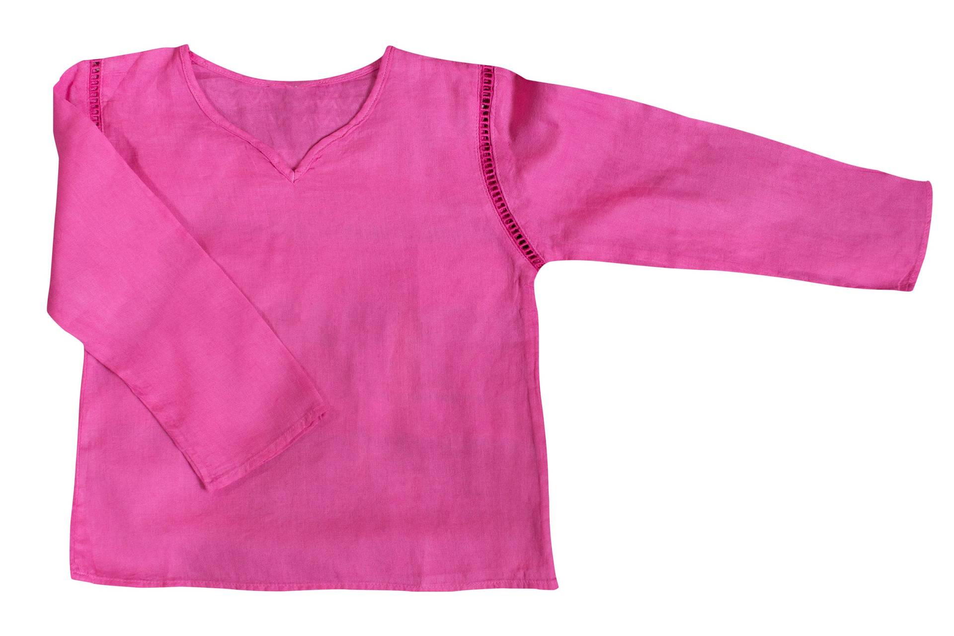 Kinder Junge Mädchen Unisex Baumwolle Shirt Top V Hals 3/4 Ärmel S Plain von CCartisanCollections
