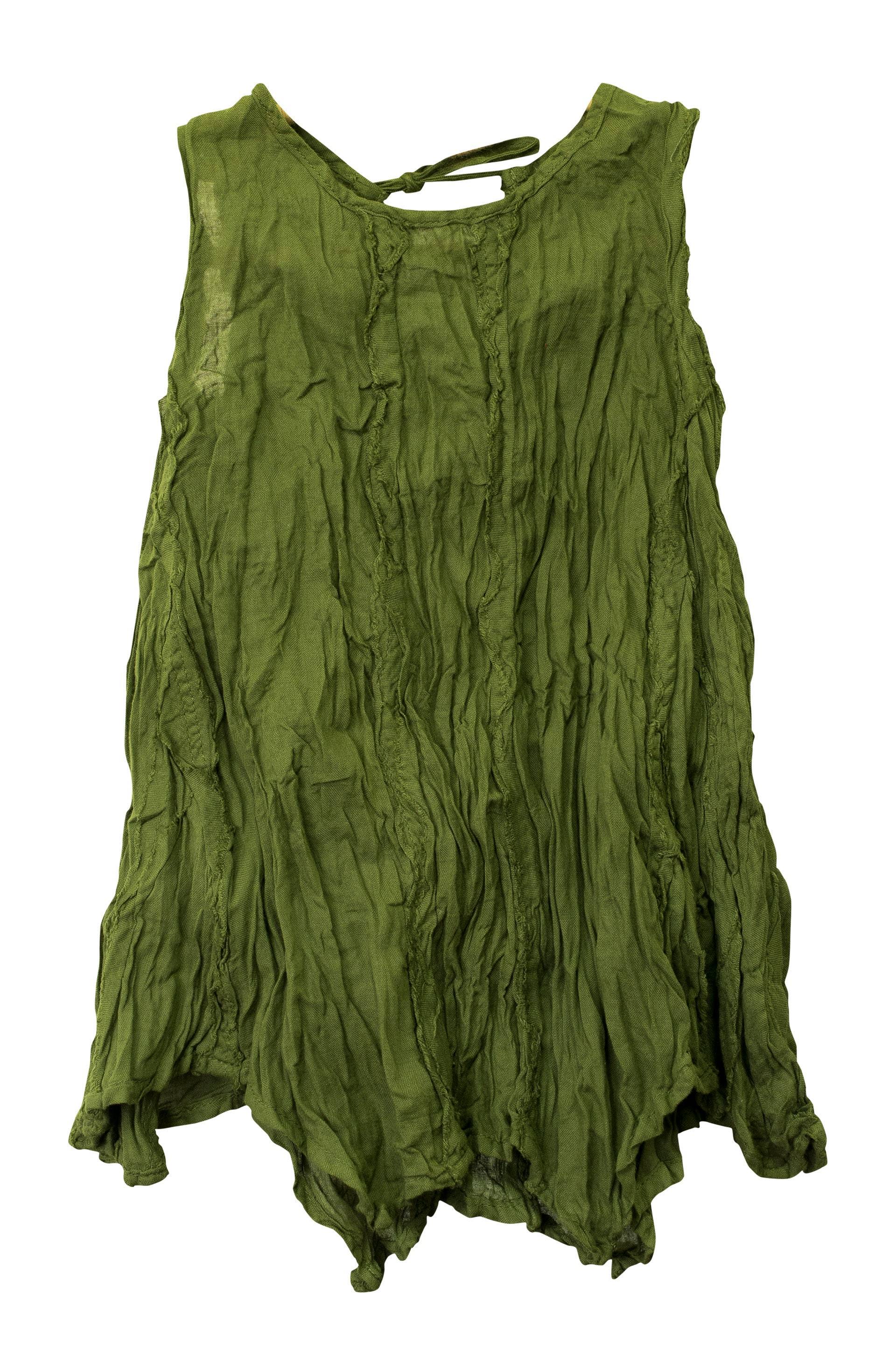 Kinder Mädchen Baumwolle Crease Look Kleid 3-6M von CCartisanCollections