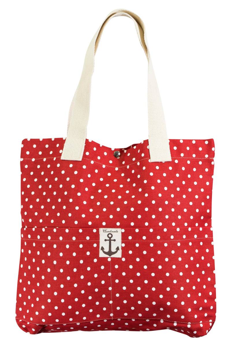 Mrs. Tote Schultertasche Baumwolle Canvas Bedruckt Mit Zwei Vordertaschen von CCartisanCollections