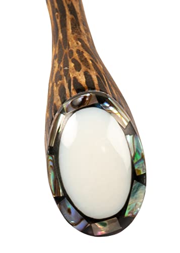 Handgemachte Natürliche Haarnadeln für Zeitlose Schönheit- Vintage Haarschmuck für Frauen - Dekorative Holzhaarnadeln für den Alltag, Freizeit, Partys, Reisen und Hochzeiten(Shell Cover C White Pearl) von CCcollections