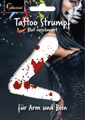 Arm-Tattoo, blutverschmiert, für Arm oder Bein, Halloween, Kostüm Arm-Tattoo, blutverschmiert, für Arm oder Bein, Halloween, Kostüm von CCollection
