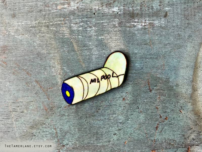 Milpool Revers Pin Pinback Button Cast Signature Bart Locke Logo Ihres Logos von CCtheMonger