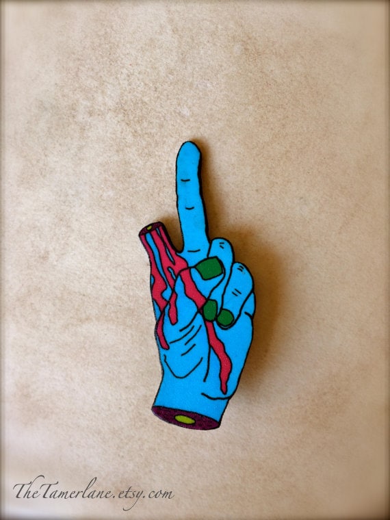 "Peace Zeichen" Anstecker Symbol Anti No Peace Pentagram Have A Nice Day Anstecker." von CCtheMonger