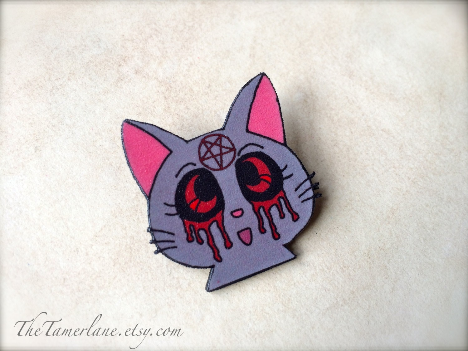 Sailor Moon Luna Katze Gothic Stil Usagi Schwarze Venus Pin Pinback von CCtheMonger