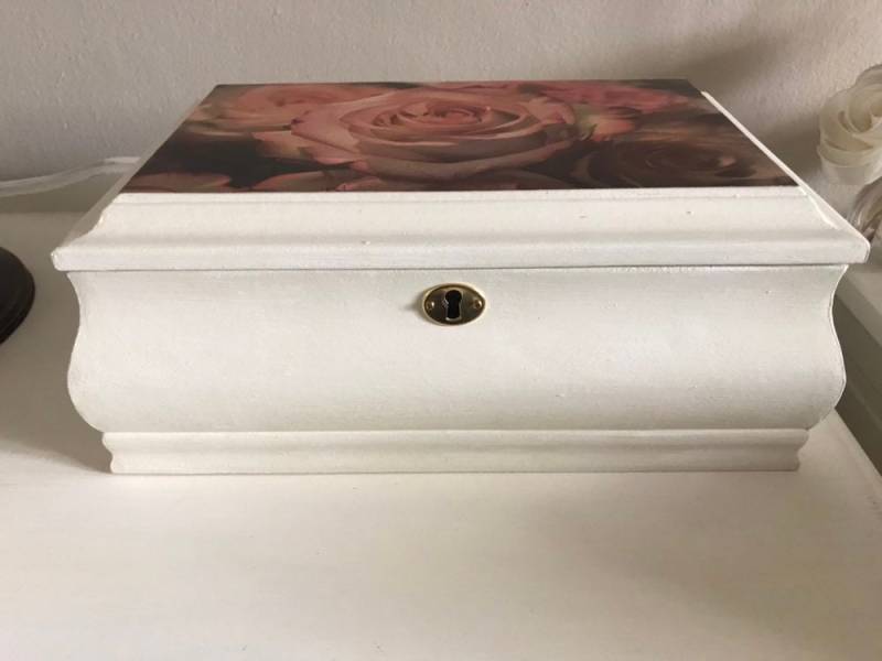 Schönes Massivholz Geschwungenen Schmuckkästchen Mit Spiegel Schönes Massivholz Geschwungenen Schmuckkästchen Mit Spiegel von CCtreasuresByCarol