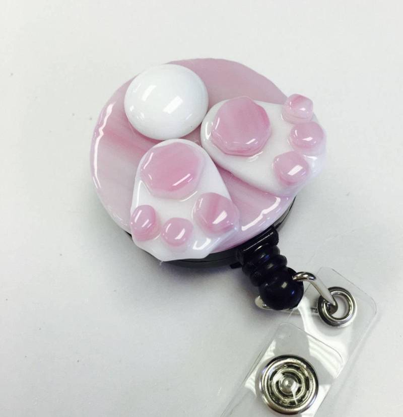Versenkbarer Ausweishalter Aus Geschmolzenem Glas Pink Bunny Butt Versenkbarer Ausweishalter Aus Geschmolzenem Glas Pink Bunny Butt von CDChilds