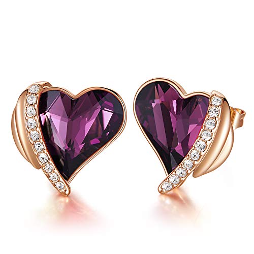 CDE Ohrringe für Damen Schmuck Geschenk, Rosegold Herz Damen Ohrstecker, verschönert mit Kristallen Valentinstag Verlobung Jubiläum Geschenke für Frauen Sie Mutter Freundin Ehefrau CDE Ohrringe für Damen Schmuck Geschenk, Rosegold Herz Damen Ohrstecker, verschönert mit Kristallen Valentinstag Verlobung Jubiläum Geschenke für Frauen Sie Mutter Freundin Ehefrau von CDE