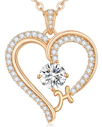 CDE Kette Damen Herz Rosegold Halskette für frauen Anhänger Buchstabenkette A-Z Personalisiert Kette Geschenk mit Anhänger Schmuck Geburtstag Weihnachten Valentinstag Muttertag (H) CDE Kette Damen Herz Rosegold Halskette für frauen Anhänger Buchstabenkette A-Z Personalisiert Kette Geschenk mit Anhänger Schmuck Geburtstag Weihnachten Valentinstag Muttertag (H) von CDE