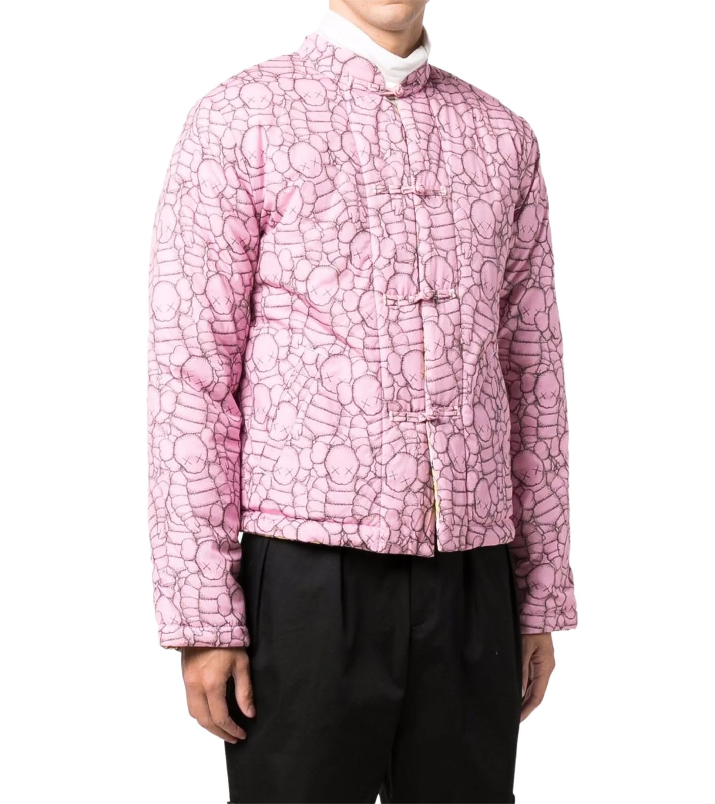 Comme Des Garçons Shirt x KAWS Jacke mit auffälligen Muster und Knopfverschluss FH-J006-W21 Pink/Gelb
x KAWS Jacke von CDG