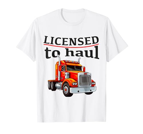 CDL Truck Driver for Men Trucker Driving hat die CDL-Prüfung bestanden T-Shirt von CDL Truck Driver For Men Trucker Driving Apparel
