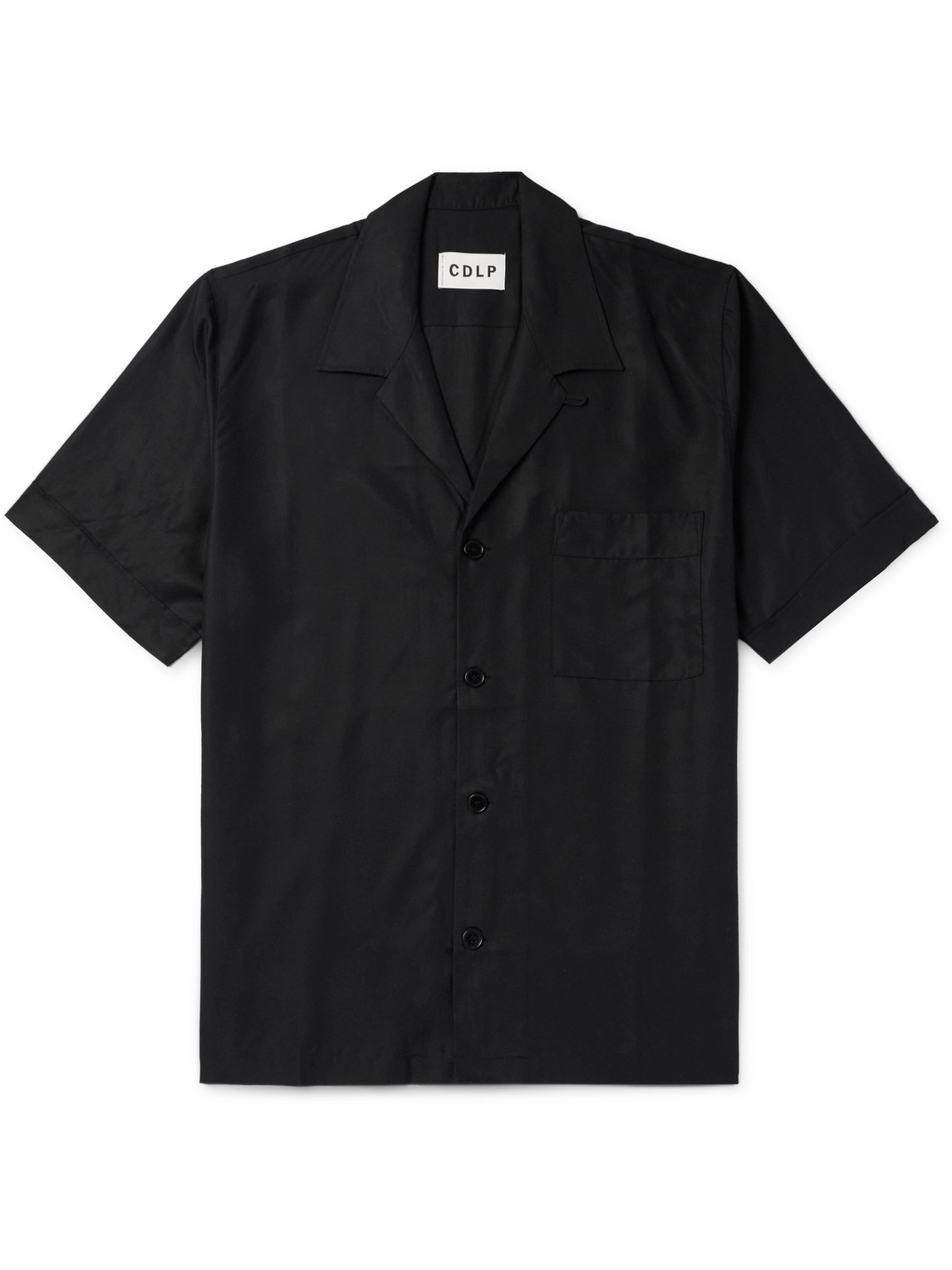 CDLP - Convertible-Collar TENCEL™ Lyocell Poplin Pyjama Shirt - Men - Black - IT 46 von CDLP