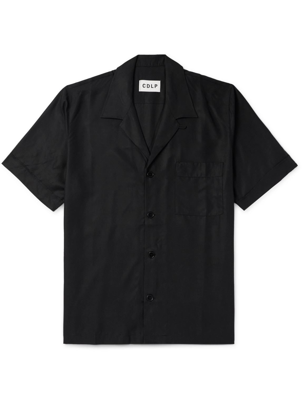 CDLP - Convertible-Collar TENCEL™ Lyocell Poplin Pyjama Shirt - Men - Black - IT 48 von CDLP