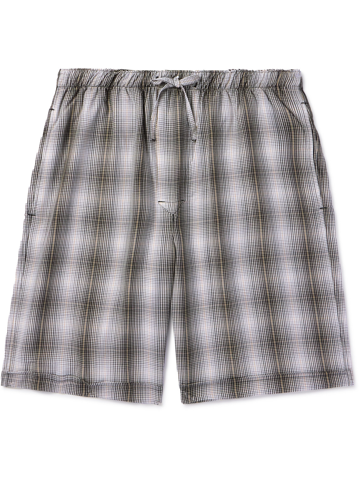 CDLP - Straight-Leg Checked Lyocell Pyjama Shorts - Men - White - IT 44 von CDLP