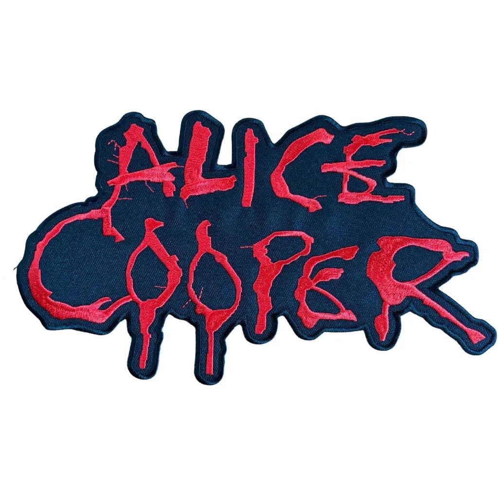 Alice Cooper Backpatch Rückenaufnäher · Dripped Logo (24cm x 14cm) von CDMerch