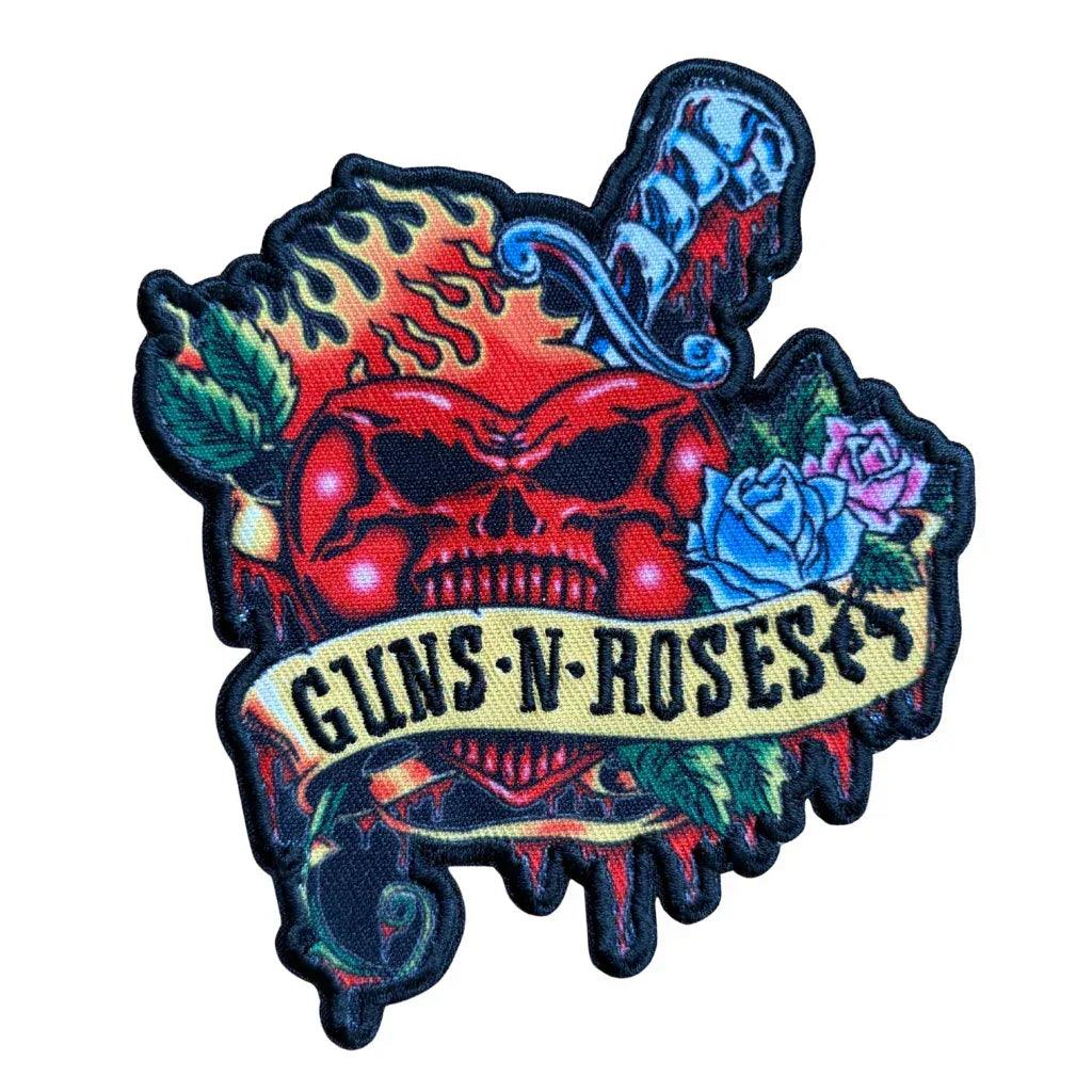 Guns N' Roses Patch · Dagger Heart (4cm x 9cm) von CDMerch
