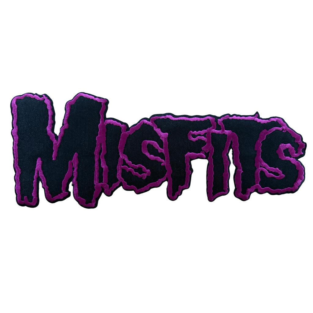 Misfits Backpatch Rückenaufnäher · Purple Text Logo (26cm x 10cm) von CDMerch