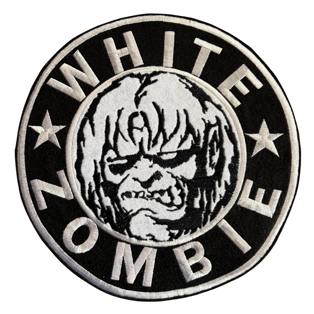 White Zombie Backpatch Rückenaufnäher Rund · Logo (Ø 25cm) von CDMerch