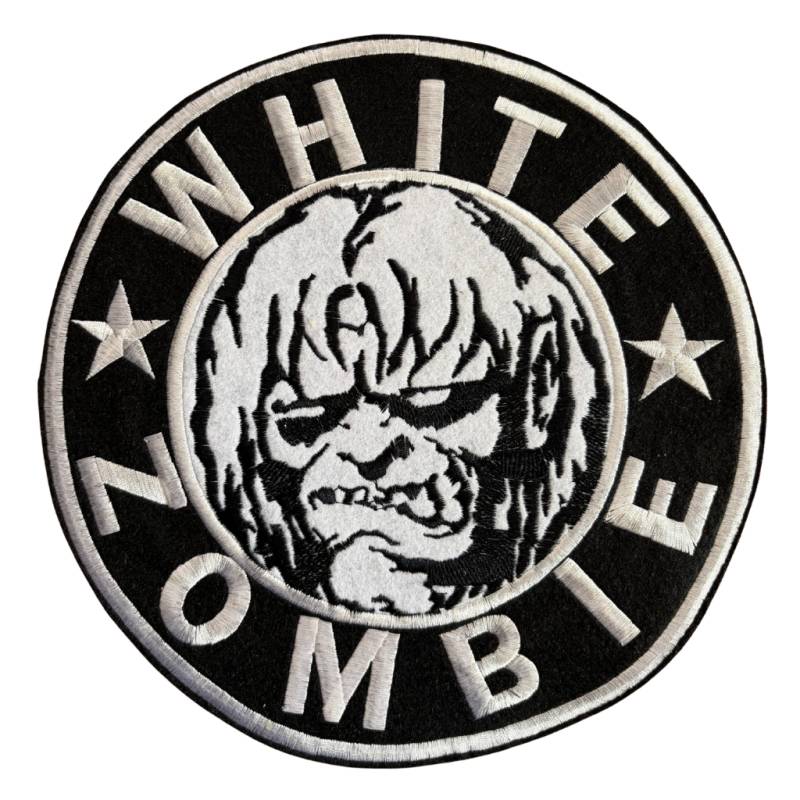 White Zombie Backpatch Rückenaufnäher Rund · Logo (Ø 25cm) von CDMerch