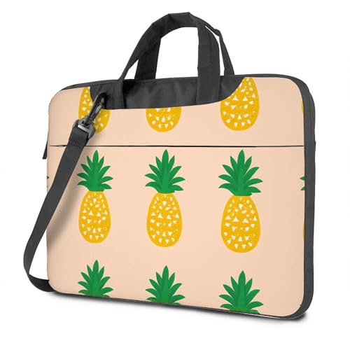 CDSS Laptop-Rucksack für Herren, lebendiges Ananas-Muster, Hintergrund, Laptoptasche, Laptoptasche für Damen, 43,2 cm (17 Zoll), farbig, 26x36cm von CDSS