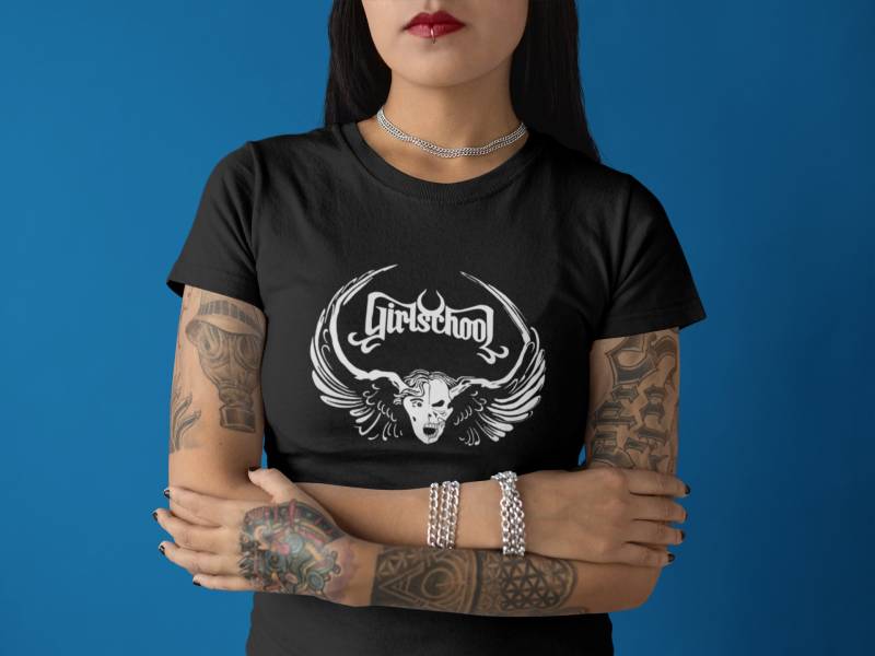 Girlschool T-Shirt Vintage Style 80Er Jahre Punk Metal Band T-Shirt Girlschool T-Shirt Vintage Style 80Er Jahre Punk Metal Band T-Shirt von CDockTees