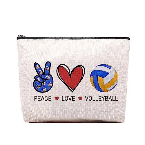 CEASQVAA Make-up-Kosmetiktasche für Damen, Kollegen, Geburtstagsgeschenk, Make-up-Tasche, Geschenk für Kollegen und Freunde, Volleyball von CEASQVAA