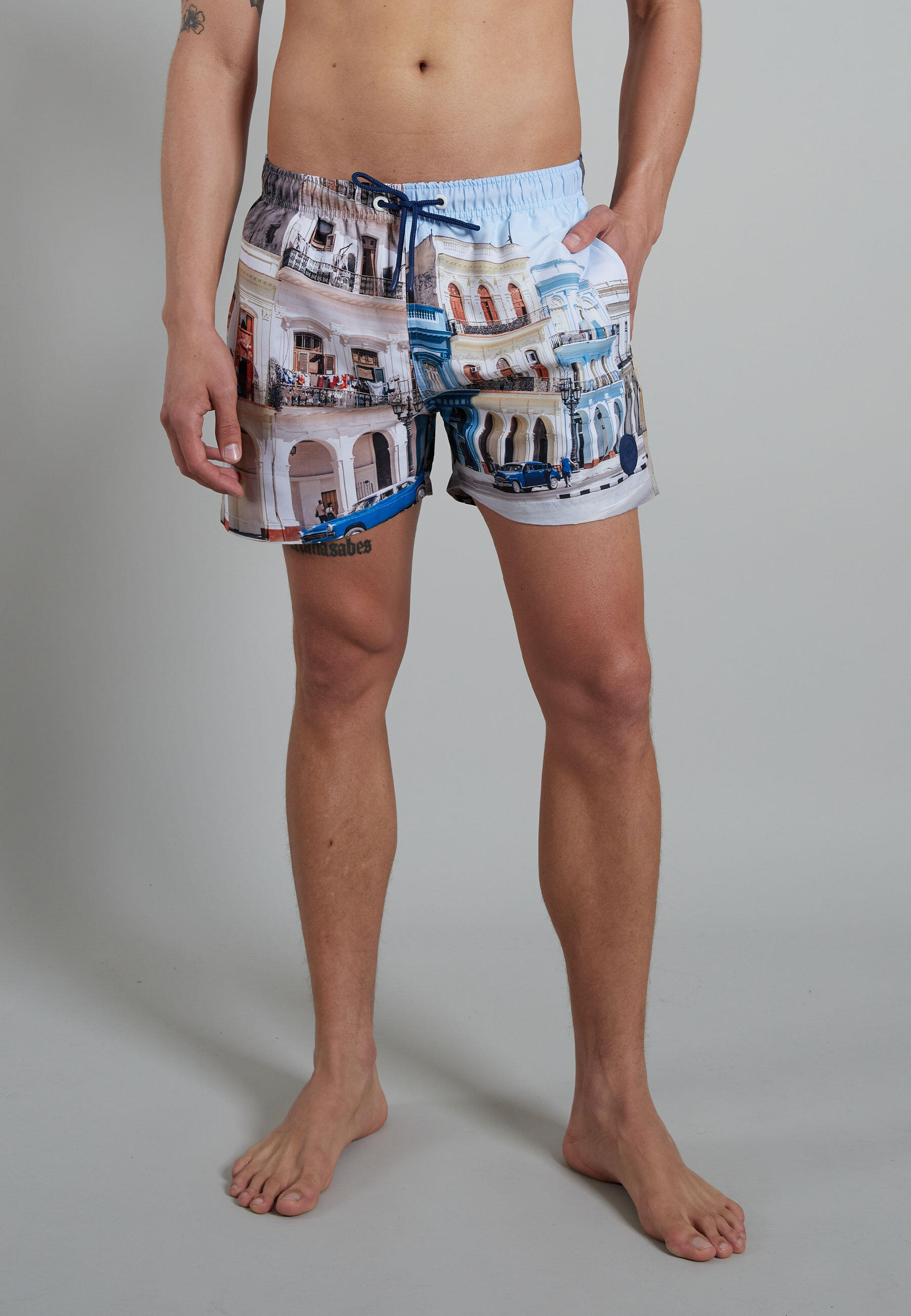 CECEBA Bodywear - Bademode Männlich blau-mittel-multicolor1 - Gr. - 5 von CECEBA Bodywear