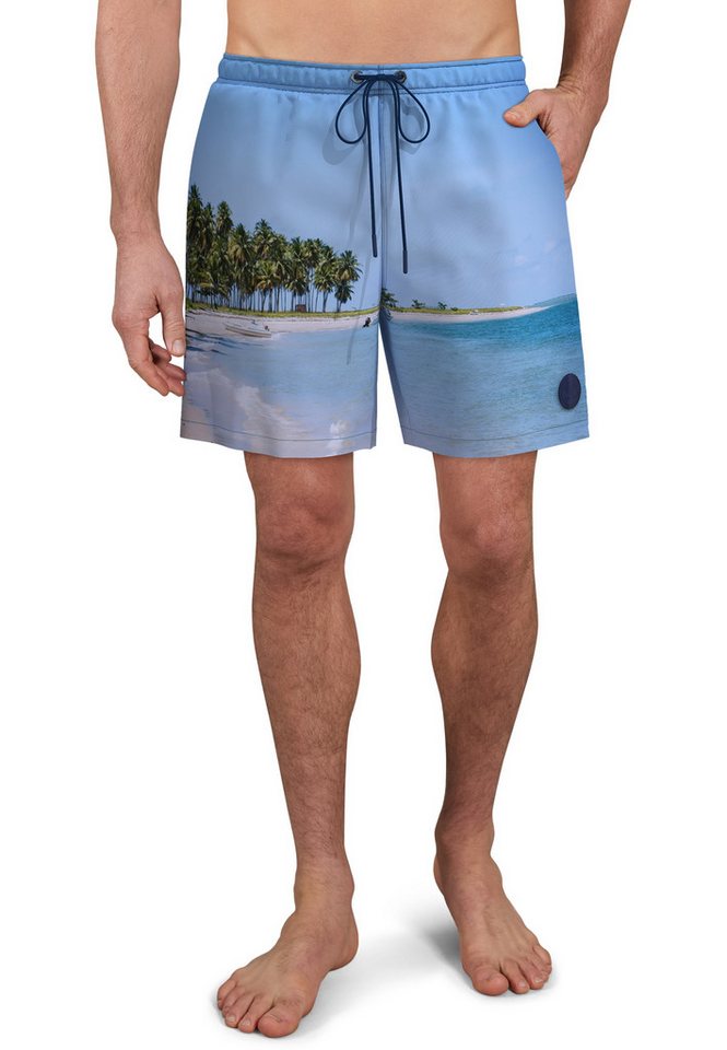 CECEBA Badehose CECEBA Herren Badehose blau Motivprint (1-St) von CECEBA